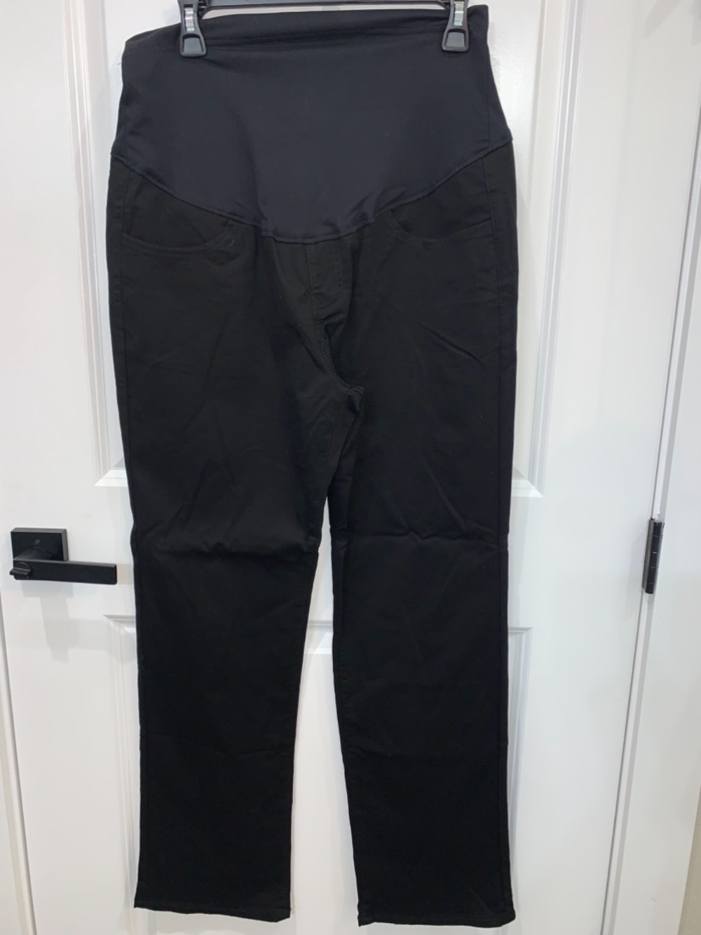 Black Maternity Stretch Waist Pants